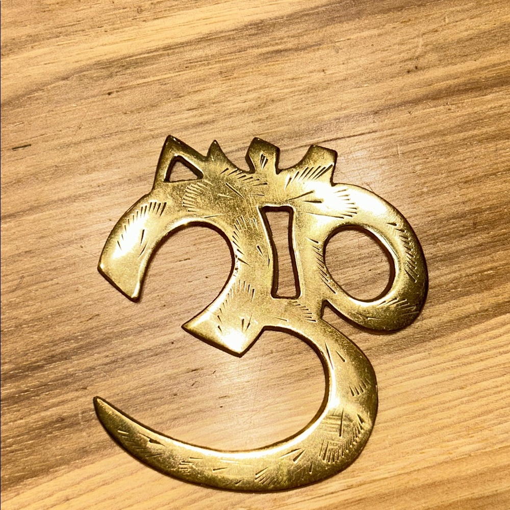 Gold Om Symbol Wall Decor